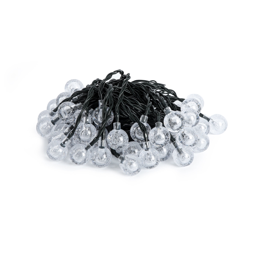 Brilagi - LED solarni dekorativni niz BUBBLE 50xLED/8 funkcija 7m IP65 topla bela 600 mAh