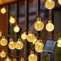 BRILAGI - LED solarni dekorativni niz BUBBLE 50xLED/8 funkcija 7m IP65 topla bela 600 mAh