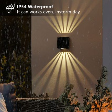 Brilagi - LED solarno zidno svetlo BLOCK LED/2W/3,7V 1300 mAh IP44