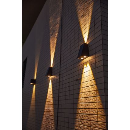 Brilagi - LED solarno zidno svetlo PYRAMID LED/2W/3,2V 1300 mAh IP54