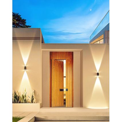 Brilagi - LED solarno zidno svetlo PYRAMID LED/2W/3,2V 1300 mAh IP54