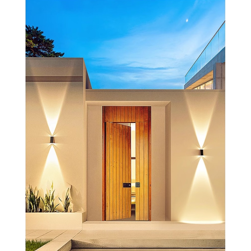 Brilagi - LED solarno zidno svetlo PYRAMID LED/2W/3,2V 1300 mAh IP54