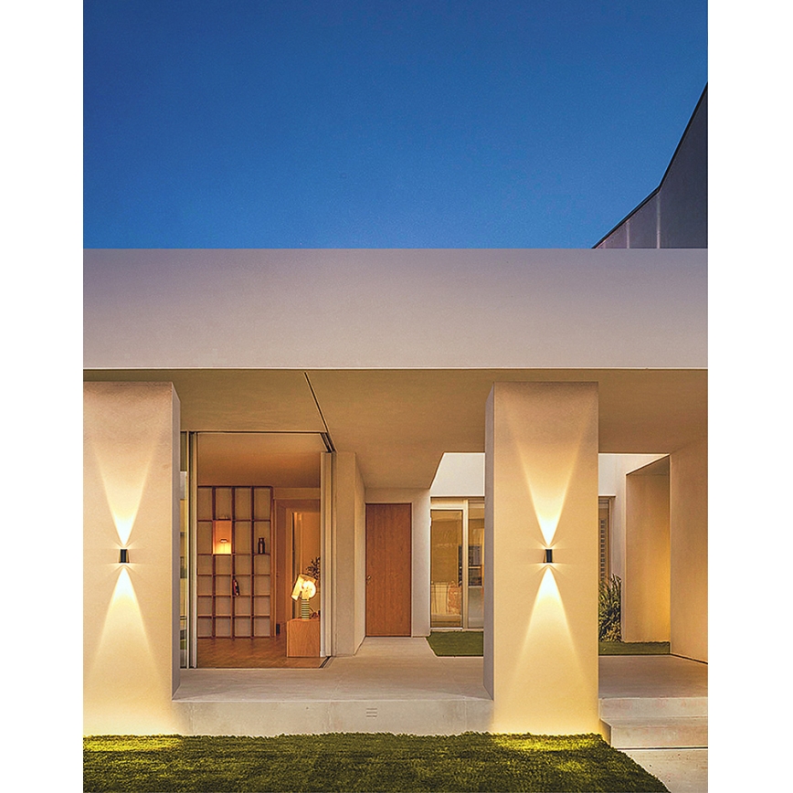 Brilagi - LED solarno zidno svetlo PYRAMID LED/2W/3,2V 1300 mAh IP54