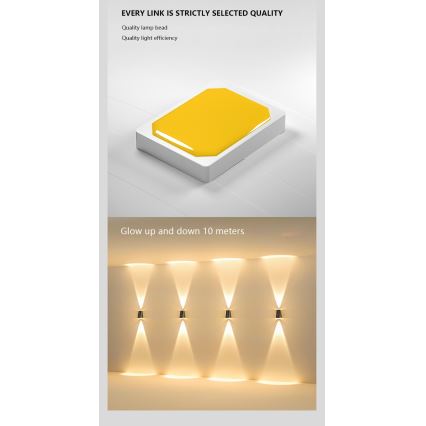 Brilagi - LED solarno zidno svetlo PYRAMID LED/2W/3,2V 1300 mAh IP54