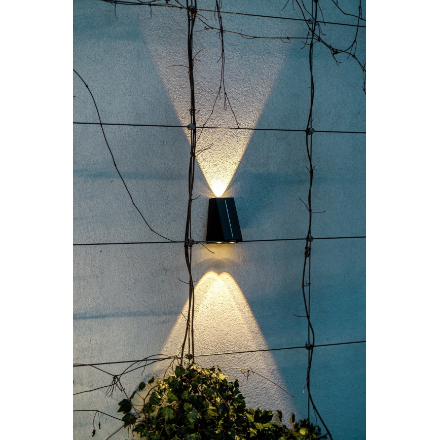 Brilagi - LED solarno zidno svetlo PYRAMID LED/2W/3,2V 1300 mAh IP54