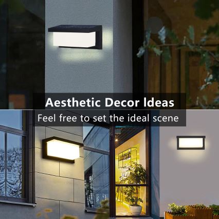 Brilagi - LED solarno zidno svetlo sa senzorom pokreta i sumraka BRICKY LED/5W/6V 4000 mAh IP65