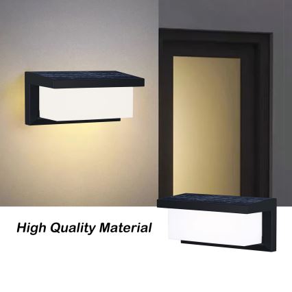 Brilagi - LED solarno zidno svetlo sa senzorom pokreta i sumraka BRICKY LED/5W/6V 4000 mAh IP65