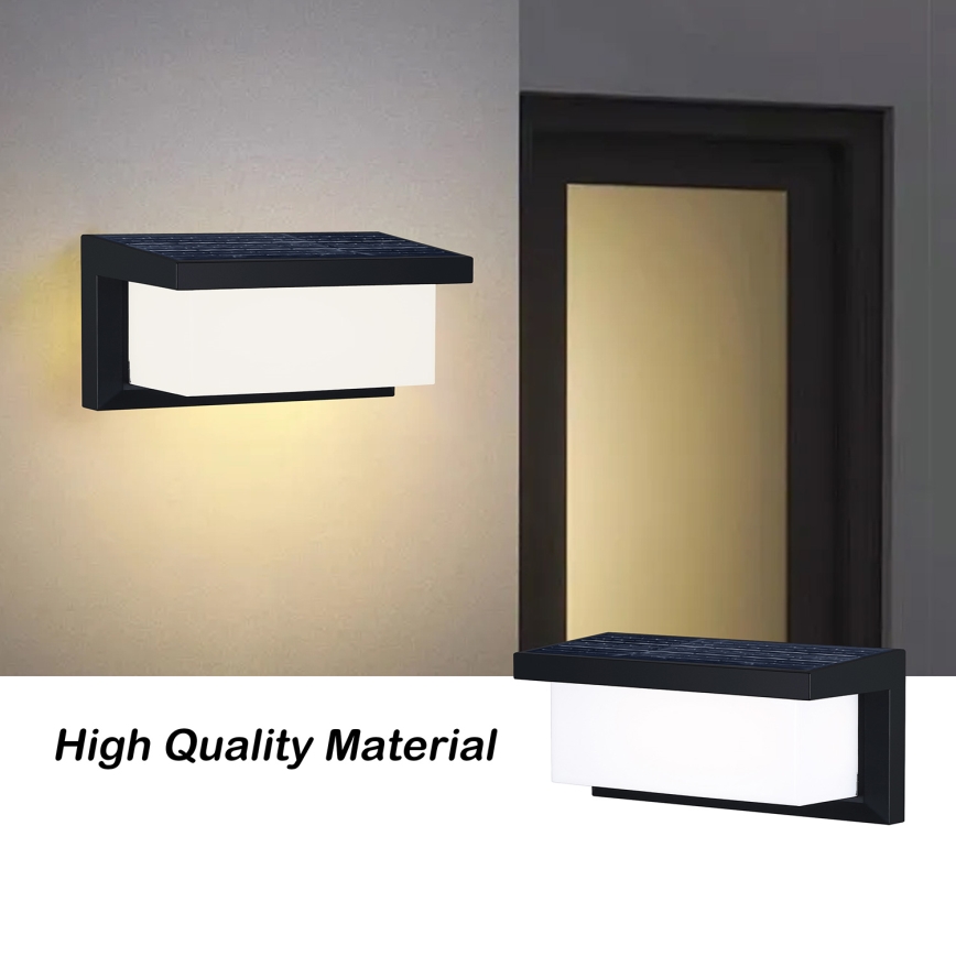 Brilagi - LED solarno zidno svetlo sa senzorom pokreta i sumraka BRICKY LED/5W/6V 4000 mAh IP65