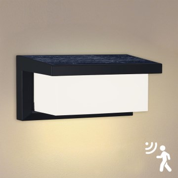 Brilagi - LED solarno zidno svetlo sa senzorom pokreta i sumraka BRICKY LED/5W/6V 4000 mAh IP65