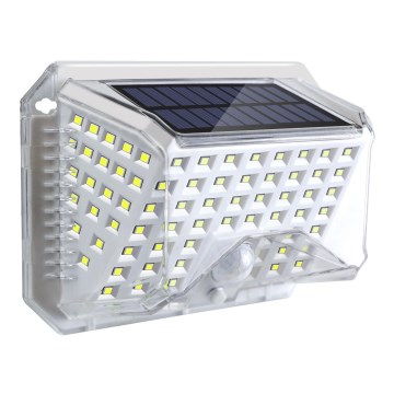 Brilagi - LED solarno zidno svetlo sa senzorom pokreta i sumraka WALLIE LED/4W/5,5V 1200 mAh 6500K IP64 srebrno