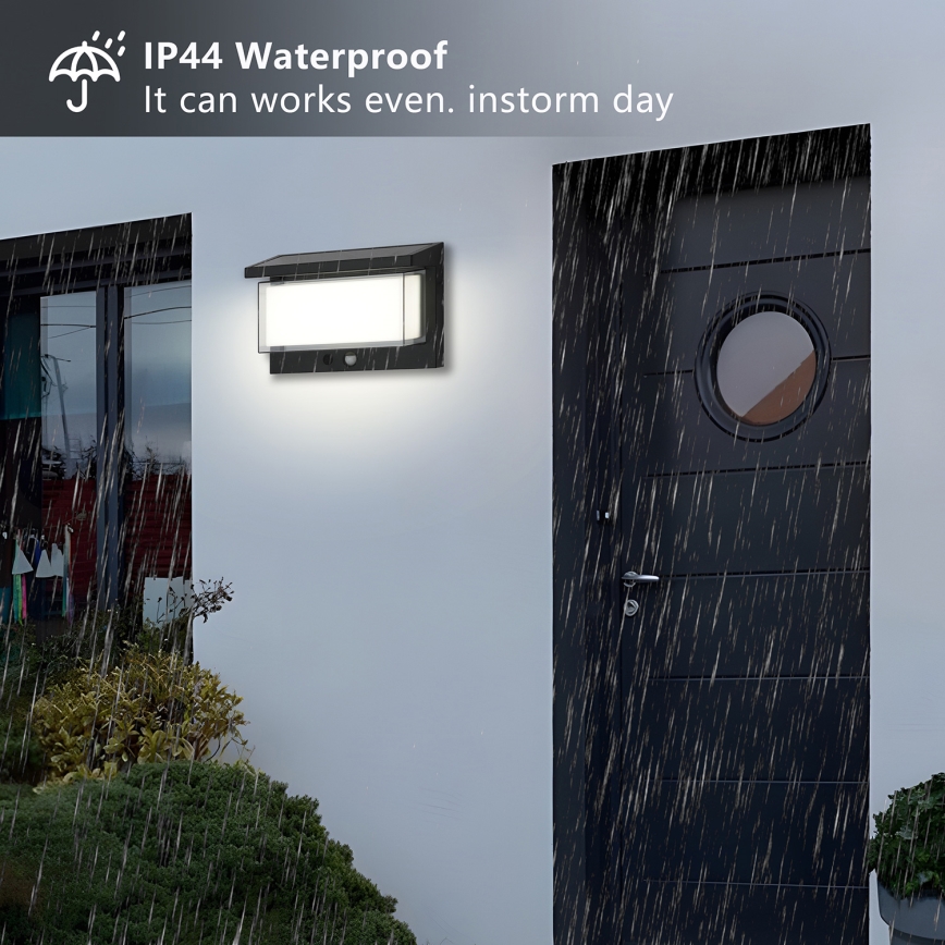 Brilagi - LED solarno zidno svetlo sa senzorom SUN LUME LED/10W/3,7V 4000 mAh IP44