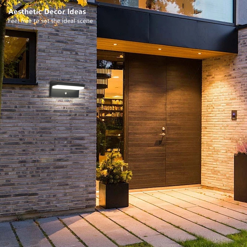 Brilagi - LED solarno zidno svetlo sa senzorom SUN SENSE LED/10W/3,7V 4000 mAh IP44