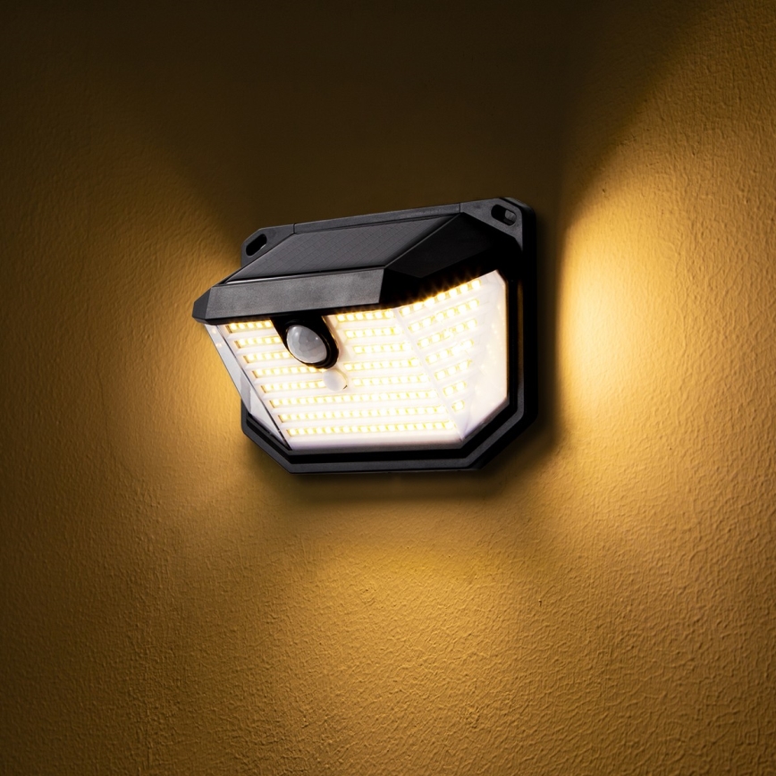 Brilagi - LED solarno zidno svetlo WALLIE sa senzorom pokreta i sumraka LED/4W/5,5V 1200 mAh 3000K IP65