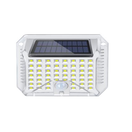 Brilagi - LED solarno zidno svetlo sa senzorom pokreta i sumraka WALLIE LED/4W/5,5V 1200 mAh 6500K IP64 srebrno