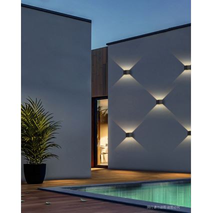 Brilagi - LED solarno zidno svetlo SOLAR CUBE LED/2W/3,2V 1300 mAh IP54
