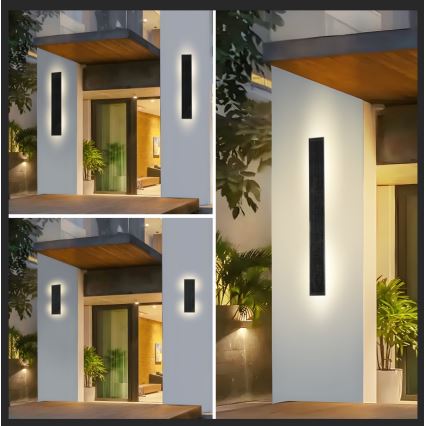 Brilagi - LED prigušiva solarno zidno svetlo SUN LED/2,5W/230V 30 cm 2000 mAh IP44