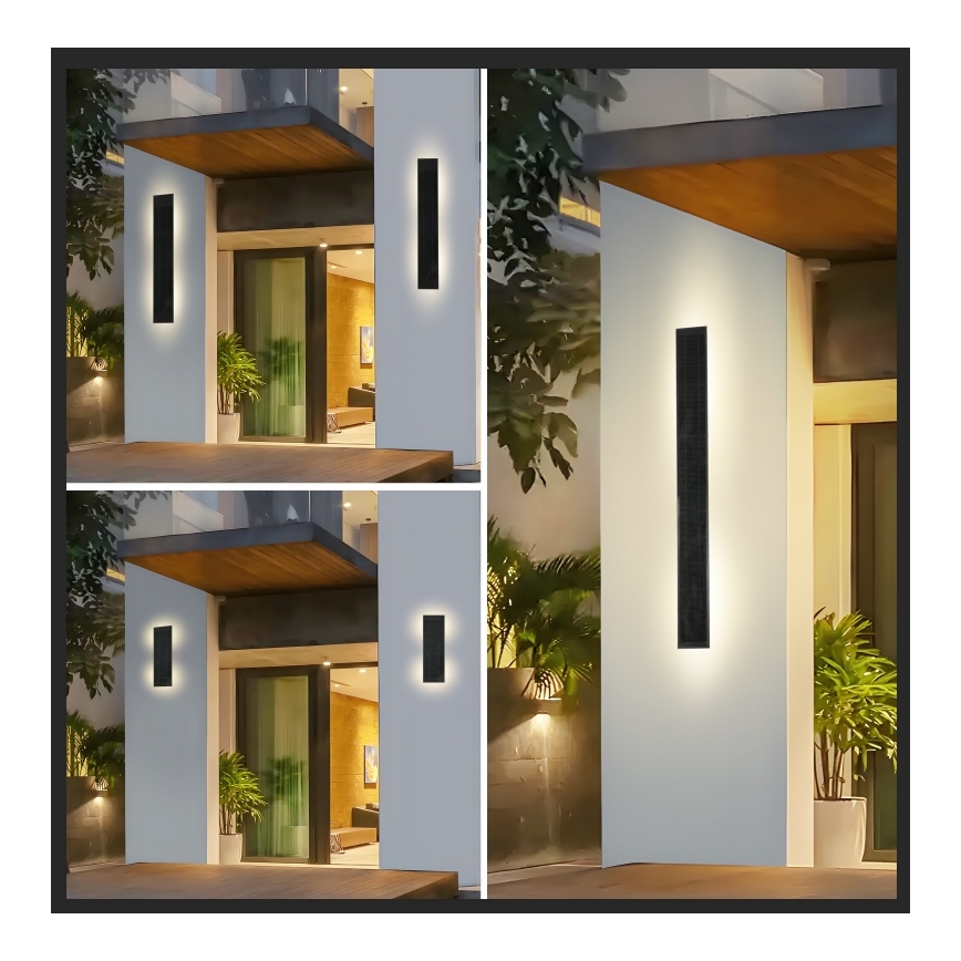 Brilagi - LED prigušiva solarno zidno svetlo SUN LED/2,5W/230V 30 cm 2000 mAh IP44