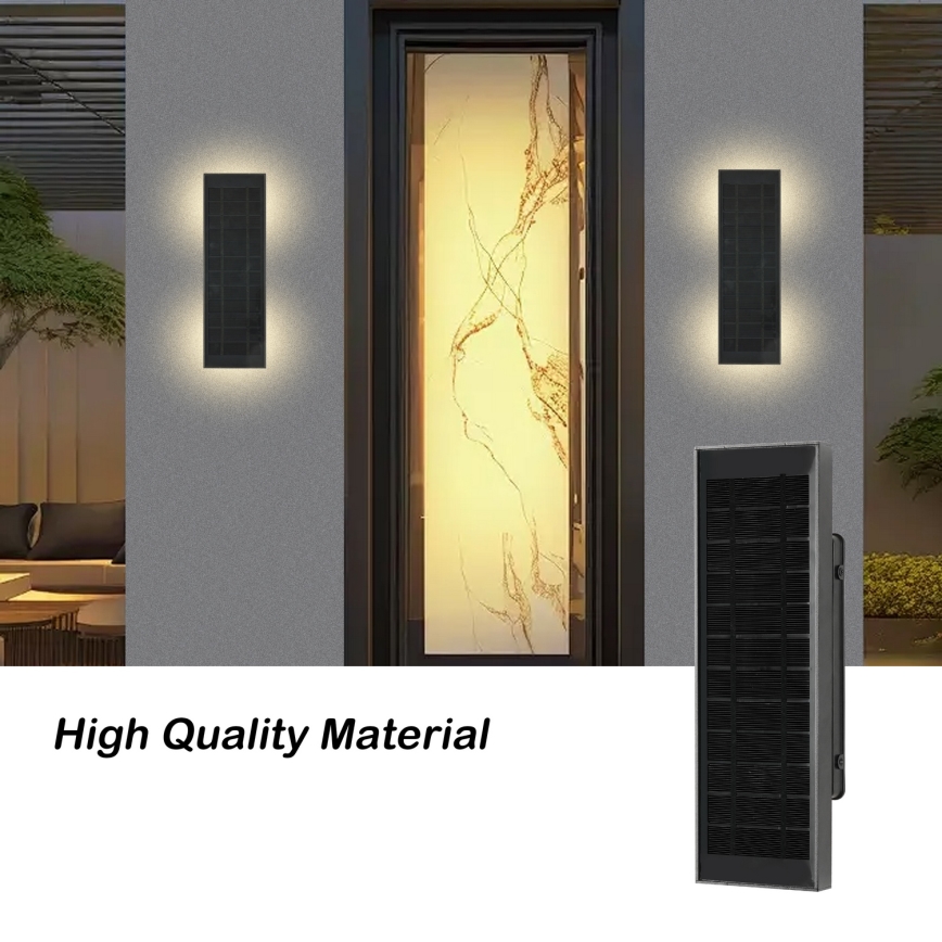 Brilagi - LED prigušiva solarno zidno svetlo SUN LED/2,5W/230V 30 cm 2000 mAh IP44
