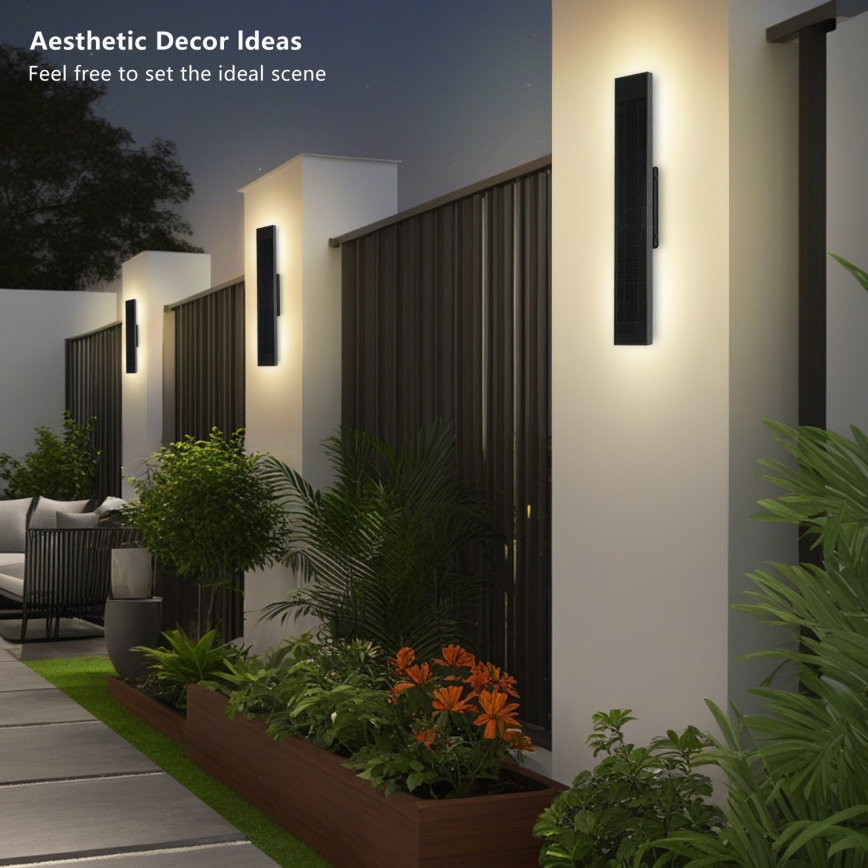 Brilagi - LED prigušiva solarna zidna svetiljka SUN LED/4W/230V 60 cm 4000 mAh IP44