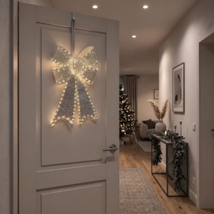 BRILAGI - LED Spoljašnja božićna dekoracija LED/3,3W/230V IP44 srebrna mašna