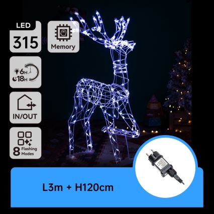 Brilagi - LED spoljašnja božićna dekoracija LED/3,6W/31/230V 6500K 120 cm IP44 sob
