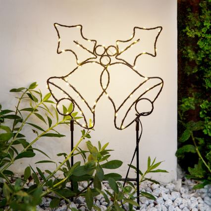 Brilagi - LED spoljašnja božićna dekoracija LED/3xAA IP44 55x32 cm zvončići