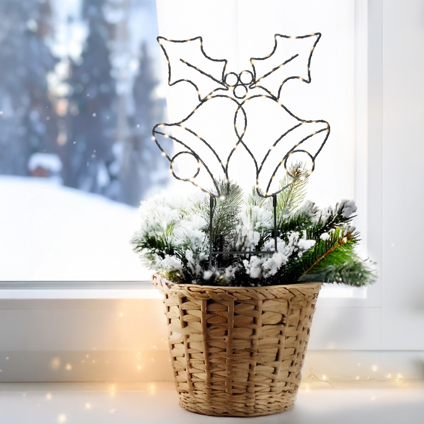 Brilagi - LED spoljašnja božićna dekoracija LED/3xAA IP44 55x32 cm zvončići