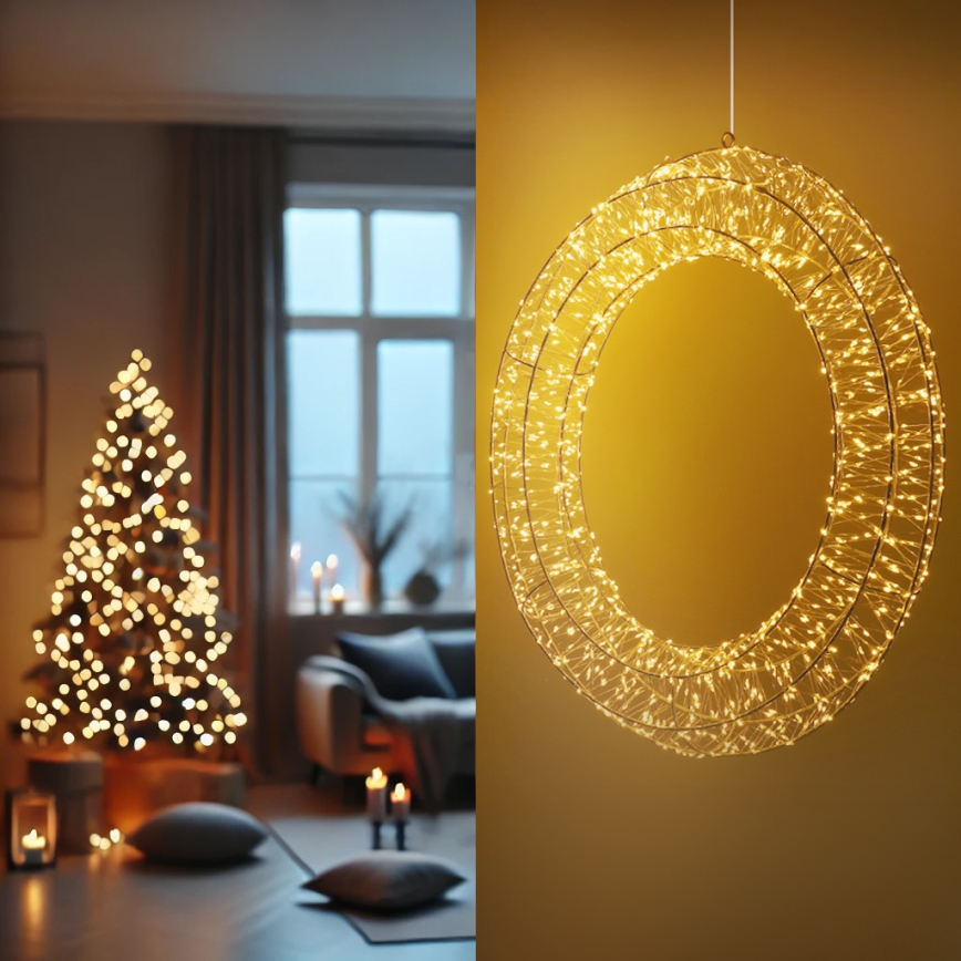 Brilagi - LED spoljašnja božićna dekoracija LED/6W/230V IP44, venac 50 cm