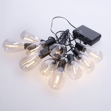 BRILAGI - LED spoljašnja božićna girlanda 10xLED/3xAA 3,2m IP44 topla bela