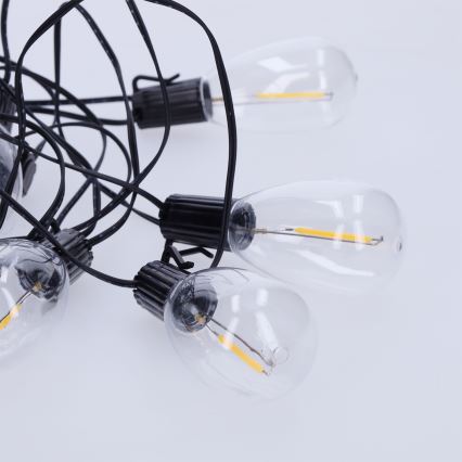 BRILAGI - LED spoljašnja božićna girlanda 10xLED/3xAA 3,2m IP44 topla bela