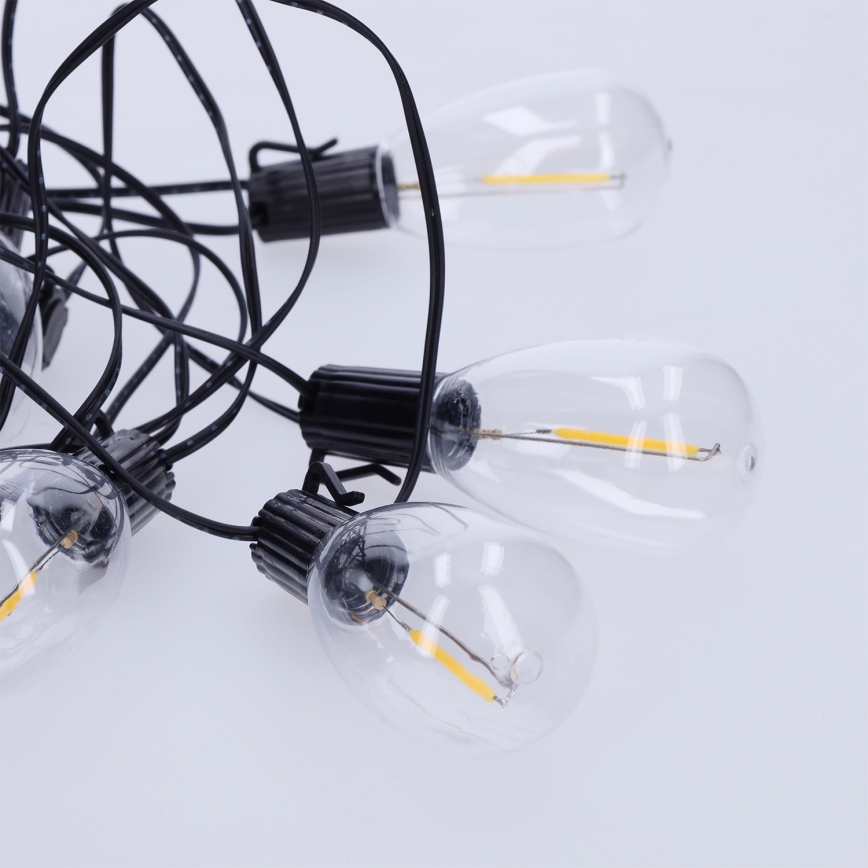 BRILAGI - LED spoljašnja božićna girlanda 10xLED/3xAA 3,2m IP44 topla bela