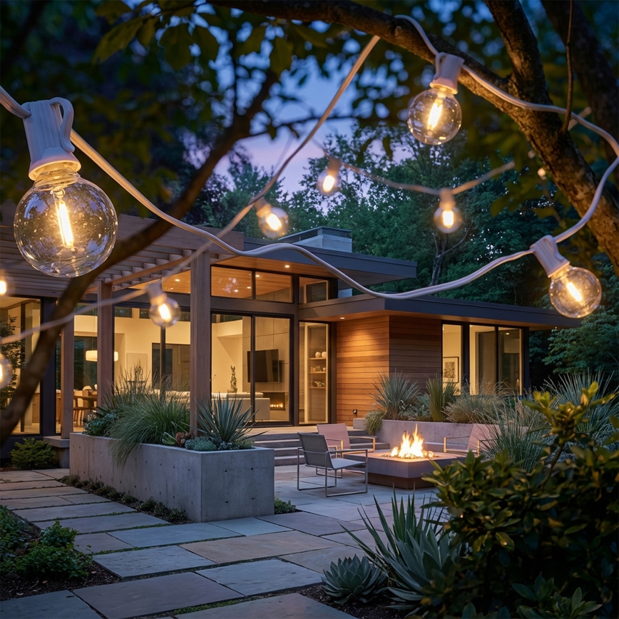 Brilagi - LED spoljašnja dekorativna girlanda GIRLANDA 25xE12/0,8W/230V 20m bela IP44 topla bela