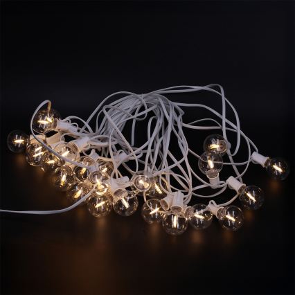 Brilagi - LED spoljašnja dekorativna girlanda GIRLANDA 25xE12/0,8W/230V 20m bela IP44 topla bela