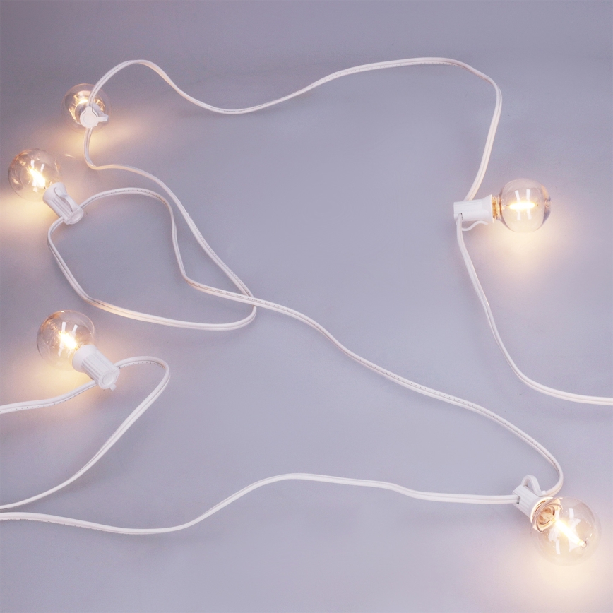 Brilagi - LED spoljašnja dekorativna girlanda GIRLANDA 25xE12/0,8W/230V 20m bela IP44 topla bela