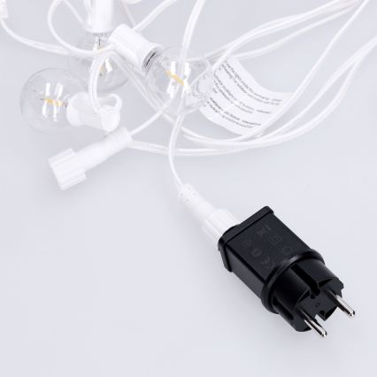 Brilagi - LED spoljašnja dekorativna girlanda GIRLANDA 25xE12/0,8W/230V 20m bela IP44 topla bela