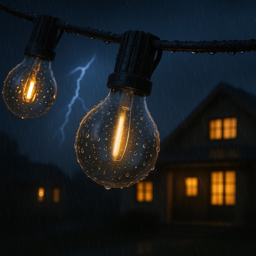 Brilagi - LED spoljašnji dekorativni lanac GIRLANDA 18xE12/0,6W/230V 13m crna IP44 topla bela