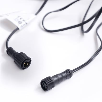 Brilagi - LED spoljašnji dekorativni svetleći lanac GIRLANDA 25xE12/0,36W/24V 20m crna IP44 topla bela