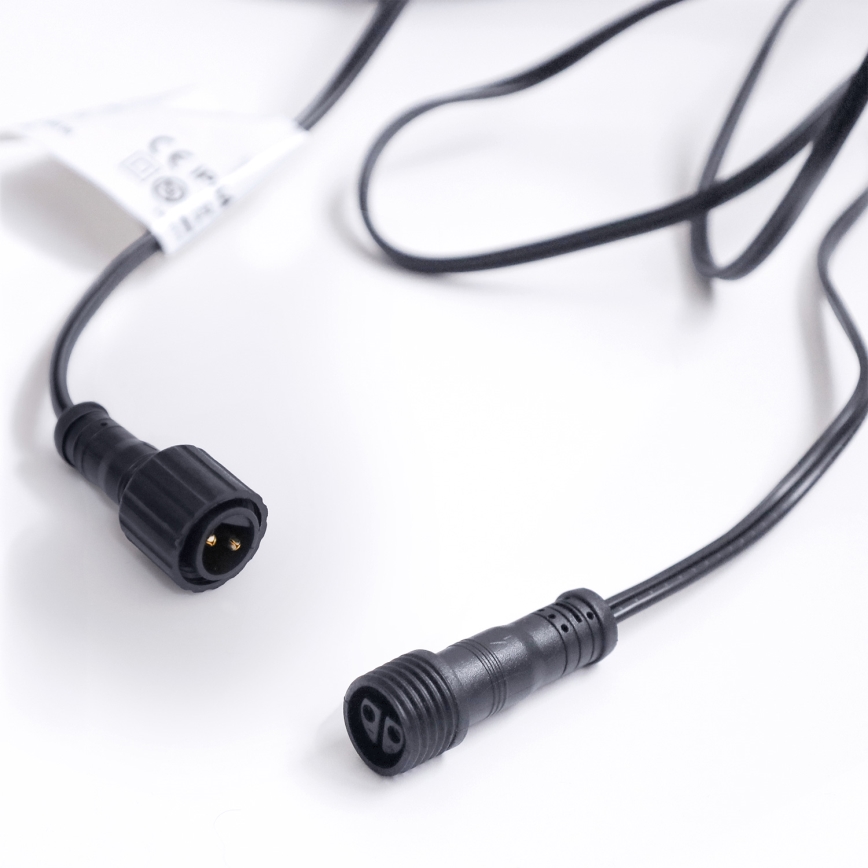 Brilagi - LED spoljašnji dekorativni svetleći lanac GIRLANDA 25xE12/0,36W/24V 20m crna IP44 topla bela