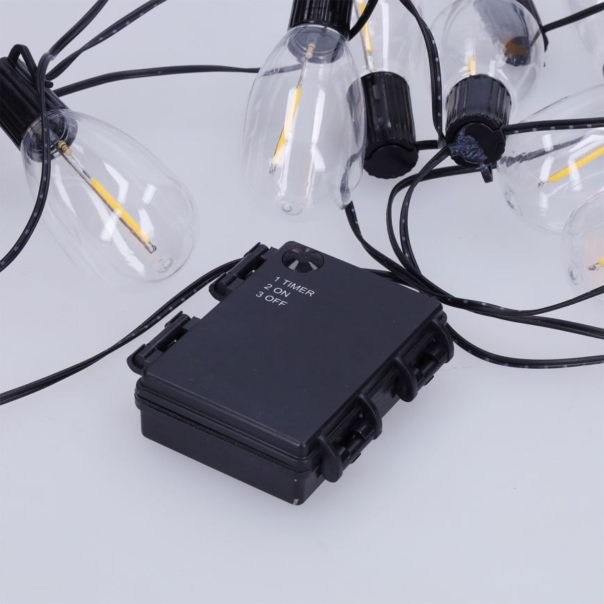 Brilagi - LED spoljašnja girlanda 10xLED/3xAA 3,2m IP44 topla bela