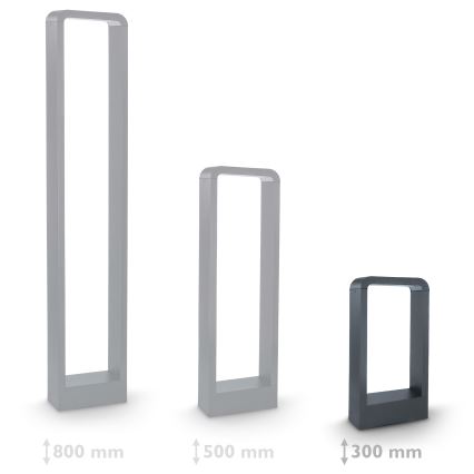 Brilagi - LED spoljašnja lampa BARI LED/7W/230V 3000/4000/6000K antracit IP54 30 cm
