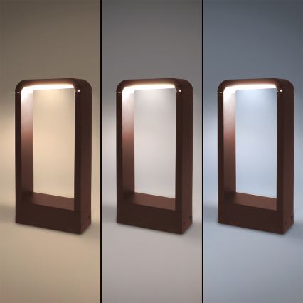 Brilagi - LED spoljašnja lampa BARI LED/7W/230V 3000/4000/6000K braon IP54 30 cm