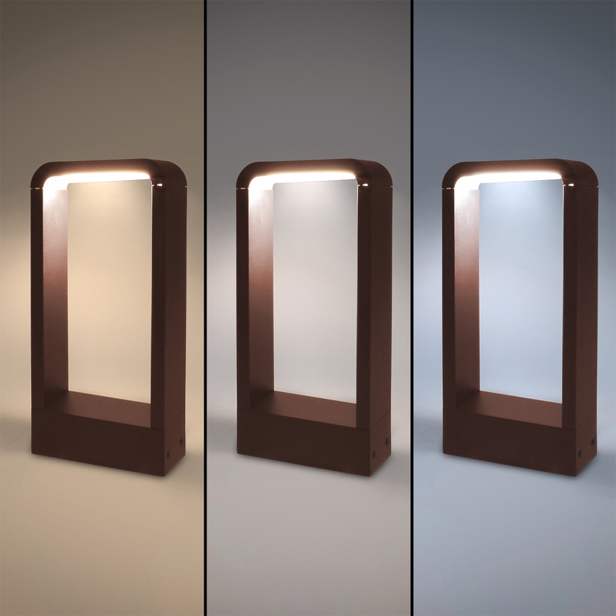 Brilagi - LED spoljašnja lampa BARI LED/7W/230V 3000/4000/6000K braon IP54 30 cm