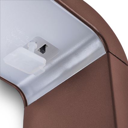 Brilagi - LED spoljašnja lampa BARI LED/7W/230V 3000/4000/6000K braon IP54 80 cm