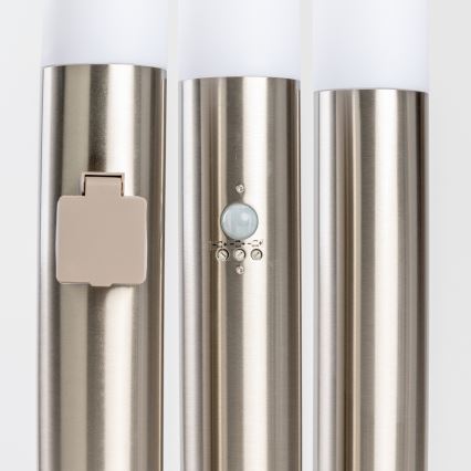 BRILAGI - LED spoljašnja lampa ELIA 1xE27/7W/230V 4000K IP44 100 cm mat hrom