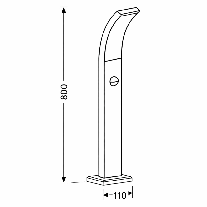 Brilagi - LED Spoljašnja lampa sa senzorom ARCELO LED/9W/230V 80 cm IP44