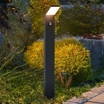Brilagi - LED spoljašnja lampa sa senzorom RIANO LED/8W/230V antracit IP65 80 cm
