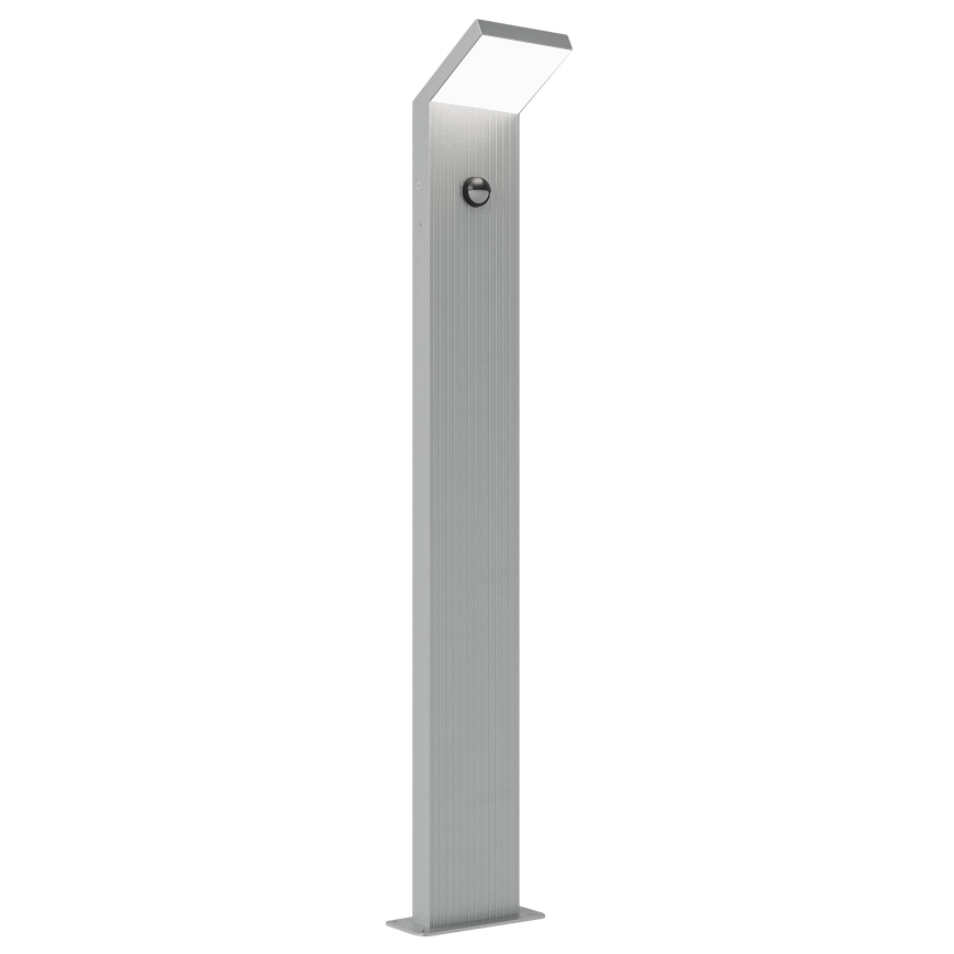Brilagi - LED spoljašnja lampa sa senzorom RIANO LED/8W/230V srebrna IP65 80 cm