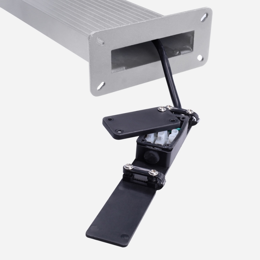 Brilagi - LED spoljašnja lampa sa senzorom RIANO LED/8W/230V srebrna IP65 80 cm