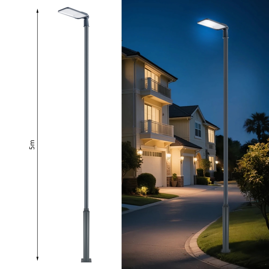 Brilagi - URBANLIGHT LED spoljna ulična lampa sa stubom i zglobom, visine 5 m, 200W/230V, antracit, IP65