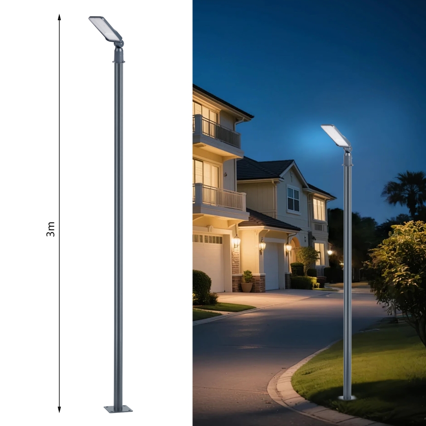 BRILAGI - LED spoljašnja ulična lampa sa stubom i zglobom 3 m URBANLIGHT LED/50W/230V antracit IP65